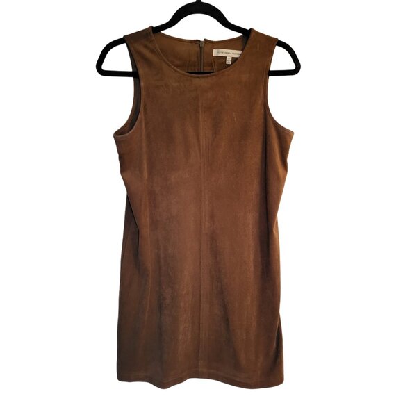 Faux Suede Mini Dress - Picture 1 of 5